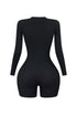 Cut Him Off Cutout Long Sleeve Romper